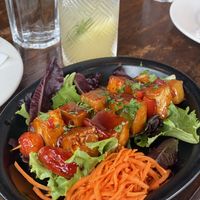 Tofu skewers  at Variable Cafe in Los Angeles