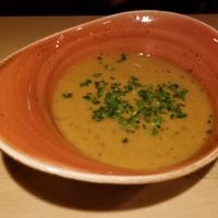 Eggplant cream soup special at Dyberry Forks in Honesdale