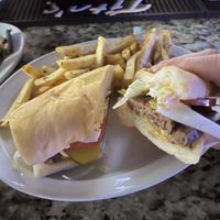 Vegan Po Boy with Impossible meat  at Soulé Cafe in New Orleans