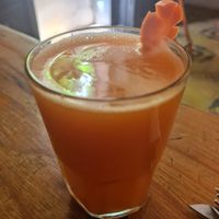 carrot juice #Veganuary at Alma Casa Vegana in Cordoba