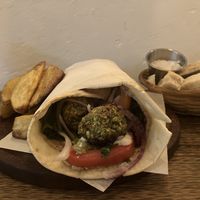 Falafel Wrap in the evening menu  at Alma Casa Vegana in Cordoba