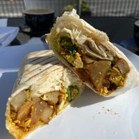 Vegan breakfast burrito  at Cafe Capello in Reno