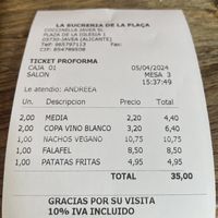 Reasonable v. Other spots in town  at La Sucreria in Javea