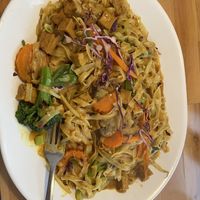 Yellow curry pad Thai with vegetables and tofu  at Bangkok Thai Cuisine in Oshkosh
