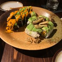 Vegan big boss and magic Matt rolls.  at Dragonfly Sushi & Sake Company in Gainesville