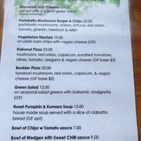 Vegan menu December 2021 #Veganuary at Moeraki Tavern in Moeraki