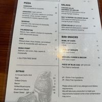 Menu  at Moeraki Tavern in Moeraki