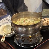 水ぎょうざ鍋  at Cafe Ren - Kamigyo in Kyoto