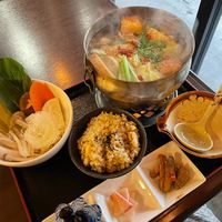 Hot pot at Cafe Ren - Kamigyo in Kyoto