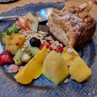 Apple crumble cake at Cafe Ren - Kamigyo in Kyoto
