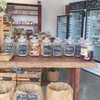 Different dried ingredients at Nica Naturals in San Juan Del Sur