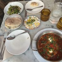 Full spread   at Shuka in New York City
