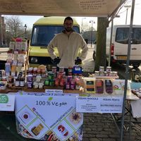 Alessandro Rocchi of Pure Italy at Rotterdamse Oogstmarkt in Rotterdam