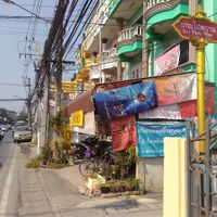 Street side view (note the Soi sign for directions) at Mee Mii in Chiang Rai
