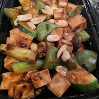 Vegetarian kung pao “chicken"  at Asian Cafe in Frederick