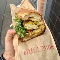 Smoky Aubergine Banh Mi  at Banh Mi Keu in London