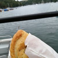 Vegetable vegan pasty at Cornish Bakery in Fowey
