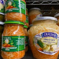 Lots of pickled vegetables  at Staropolska Kuchnia in New Port Richey