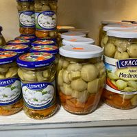 These pickled mushrooms are Devine. Organic non gmo imported  at Staropolska Kuchnia in New Port Richey