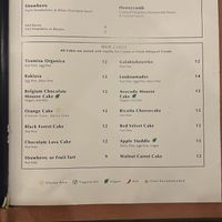 The cakes apparently come with ice cream? Make sure to find out if it’s dairy or not!  at Organica in Concord