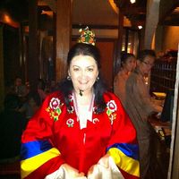 As part my birthday celebration, I was honoured to wear this traditional Korean outfit. at HanGawi in New York City