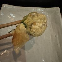 Black truffle dumpling  at HanGawi in New York City