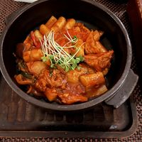 Spicy spicy rice cake  at HanGawi in New York City