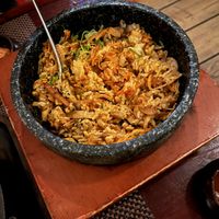 plant based Korean ‘bulgogi’ stone bowl rice  at HanGawi in New York City