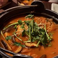 Tofu kimchi hot pot  at HanGawi in New York City