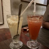 Lychee soda and schissandra soda  at HanGawi in New York City