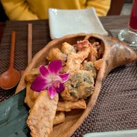 Fritters (veggie tempura) at HanGawi in New York City