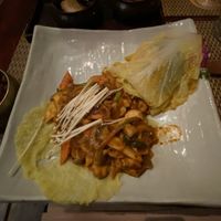 Spicy chili mushrooms at HanGawi in New York City