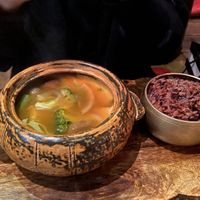 Tofu clay hot pot  at HanGawi in New York City