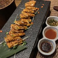 Spicy kimchi pancakes at HanGawi in New York City
