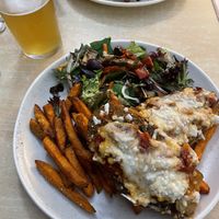 Vegan Eggplant Parma at Port Campbell Hotel in Port Campbell
