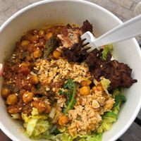 chickpea dahl grain bowl at Caravan in North London