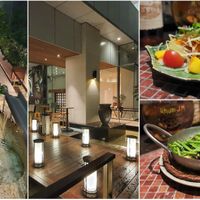 Tasty vegan papaya salad and spinach with tofu :) at Ginger Grass in Tokyo