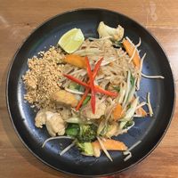 vegan pad thai  at Thai Cafe in Cheam