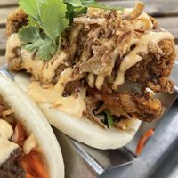 Chikn Fried Mushrooms Bao Bun  at Mama Dut in Portland