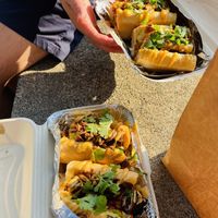 Pork belly  and rib banh mi  at Mama Dut in Portland