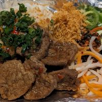 Lemongrass Beef Rice Bowl at Mama Dut in Portland