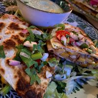 Quesadilla with minced meat at Hermanas in Vasteras