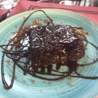 Brownie vegano at Zelaik Gastrobar in Pamplona