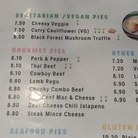 Menu at Country Cob Bakery in Boronia