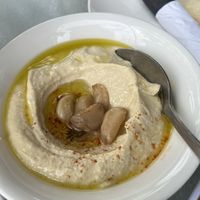 Amazing garlic hummus 🧄   at Lebanese Taverna in Arlington