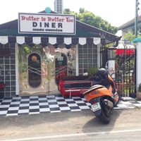 Outside diner at Butter is Better Too in Chiang Mai