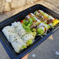 Vegan California Roll and Avocuddle Roll at Kamakura Japanese Cuisine in Seattle