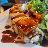 Vegan dragon roll  at Kamakura Japanese Cuisine in Seattle