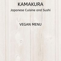 Vegan menu  at Kamakura Japanese Cuisine in Seattle