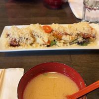 Miso soup & poppers   at Kamakura Japanese Cuisine in Seattle